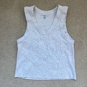 Brandy Melville Connor Tank Silver Gray